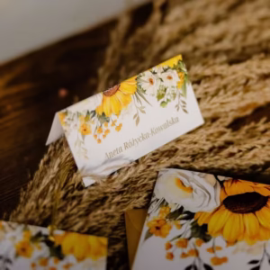 Winietka w motywie ze słonecznikami