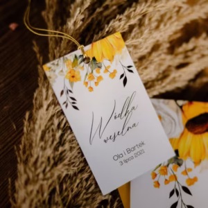 Zawieszka na alkohol w motywie słoneczników