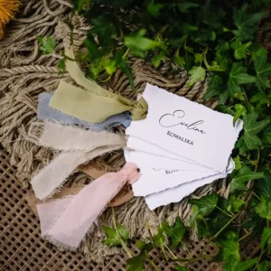 winietka z wstążką szyfonową