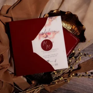 zaproszenia z kalką na ślub, rustykalne