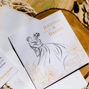 klasyczne zaproszenia ślubne