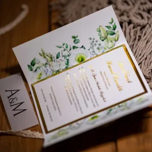 zaproszenie ze skrzydełkami