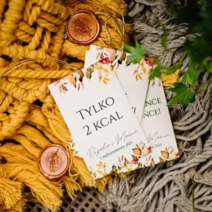 zawieszka na alkohol sweet autum, motyw jesienny