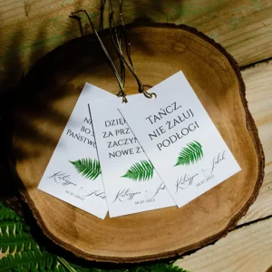 zawieszki leśne z paprocią