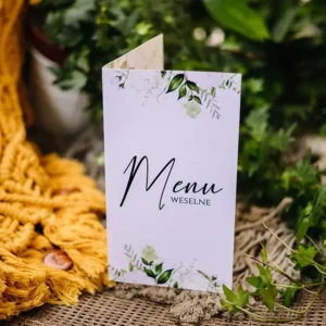menu na wesele, stojące
