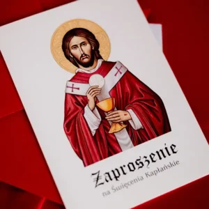 zaproszenie na prymicje ikona Jezus eucharystyczne