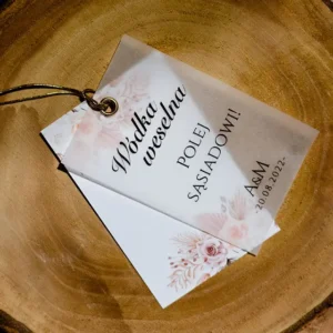 zawieszki weselne z kalką