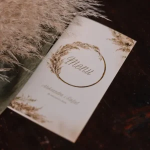 menu weselne z trawami suszonymi, szybka realizacja