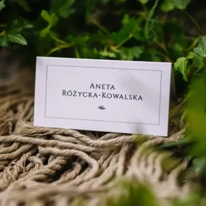 klasyczna winietka na stół weselny Gabi