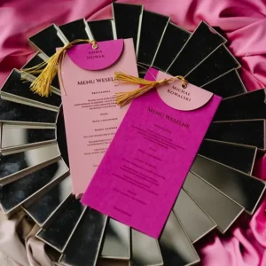 menu weselne kolorowe, kolory różu