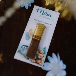 kartonik, podziękowanie dla gości, merci