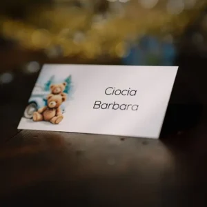 winietka na stół, urodziny chłopca, miś i balony