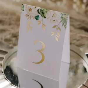 numerki na stoły weselne, szybka realizacja, wzór amore