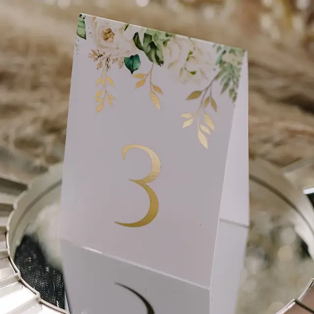 numerki na stoły weselne, szybka realizacja, wzór amore